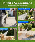 Beast Mode Heavy Duty High Pressure Washer Nozzle With 360 Degree Rotating Spray And 3 Spray Modes in use for various cleaning tasks