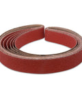 2 X 42 Inch Knife Sharpening Sanding Belts Premium Ceramic Grits P36 P40 P60 P80 P100 P120 Assorted Kit rolled view