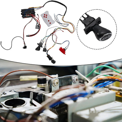 Ride On Car Wire Harness And Switch Conversion Kit With Two Point Four G Remote And Smooth Start components and wiring