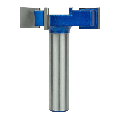 Front view of Pro Grade CNC Spoilboard Surfacing Router Bit for Slab Flattening and Planing, One Half Inch Shank, Two Inch Diameter