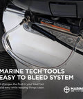 Bleed Tube For Seastar Hydraulic Steering System, Easy Bleed Kit For Seastar Cylinders, Clear View Hose So You Can See Air Bubbles