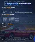Compatibility chart for Rear Wheel Hub And Bearing Assembly 512369 for Dodge Charger 2009-2014, Chrysler 300 2009-2014