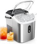Beast Portable Ice Maker For Home Kitchen Camping And RV With Carry Handle Makes About 26 Lbs Of Ice Per Day In 6 Minutes