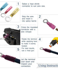 Top Notch 540X Ring Heat Shrink Crimp Terminals Insulated Butt Wire Connectors Plus Male Female Spade Terminal Kit For Epic Electrical Cable Repair Jobs That Get The Job Done Right heat shrink ring terminal steps