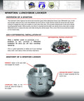Spartan Locker For Dana 30 27-Spline Axles With 9310 Steel, 100 Percent Lockup, image showing parts overview and installation diagram