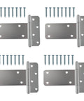 5 Inch Heavy Duty Gate Hinges 260 Lbs Capacity Black Finish 4 Pack With Screws Included For Wooden Fences Barn Doors And Gates