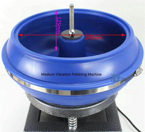 High Frequency Vibration Tumbler Polisher For Jewelry, Stone And Metal Parts, 6.2L Drum, Quiet Yet Powerful Finishing