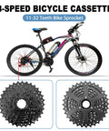 8 Speed 11 32T Bike Cassette For Mountain And Folding Bikes With Freehub Smooth Shifting Low Noise Beefy Steel Sprocket