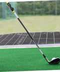 Golf Alignment Trainer Putting Practice Rod For Accurate Aiming on a green course, lightweight grip trainer for beginners.