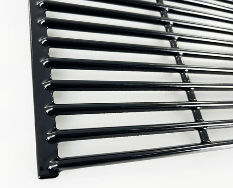 Rock Solid Porcelain Coated Cast Iron Cooking Grid Grill Grate Replacement For Charbroil Brinkmann 19X25 Inch close-up showing nonstick finish