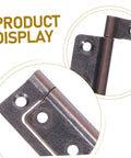 close-up of quiet heavy duty cabinet hinges in bronze finish