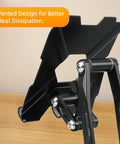 Built Different All Metal Cell Phone Stand 360 Degree Rotatable Height Adjustable with vented design for better heat dissipation.