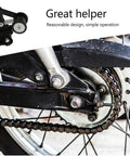 Heavy Duty Iron Chain Tensioner Kit For Off Road Motorcycles Upgrades Ride Stability And Safety With Durable Roller Guide For Smoother Performance And Reliable Daily Use on rear wheel chain