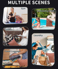 Multiple scenes using Travel Laundry Bag Set 2 Pack for Dirty Clothes and Swimwear, Waterproof Wet Dry Bags, Gym Pool Travel.