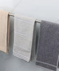 Heavy Duty 30 Inch Stainless Steel Bath Towel Bar Wall Mounted Towel Rack Hanger Built Tough Brushed Nickel SUS304 shown with towels