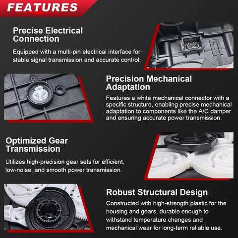 Features of Blend Door Actuator Replacement For Toyota Tundra 2007 2021 And Sequoia 2008 2022 with SR5 Limited Platinum Trims