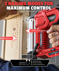 Heavy Duty Cordless Brad Nailer And Staple Gun Combo Made To Fit Milwaukee 18v Tools with adjustable depth settings