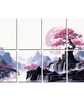 Badass Sound Absorbing Wall Panels High Density Acoustic Foam Tiles Pro Grade Noise Dampening Decor For Home Studios, watercolor landscape