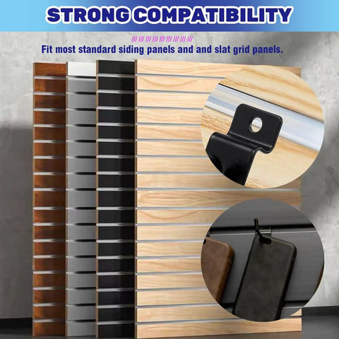 50Pcs 2 Inch Slatwall Panel Hooks Bulk Set For Gridwall Pegboard Garage Shop Retail Display And Organization Heavy Duty Powder Coated Stainless Steel Hangers on display panel