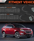 Keep Your Daily Driver Running Tight With These Straight Swap Front Abs Wheel Speed Sensors For 2010 To 2017 Chevy Equinox And Gmc Terrain 2.4L 3.0L 3.6L Pair displayed with compatible vehicle information.