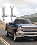 Two Sets 304 Stainless Steel Fuel Tank Strap Bolts With Locking Nuts Premium Gas Tank Hardware Replacement Kit with Silverado