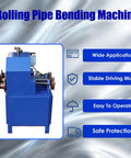 Heavy Duty Rolling Pipe Bending Machine With Round And Square Dies For Metal Tubing, blue unit with stable motor and easy operation features.