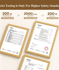 Certification documents for Extra Tall Walk Through Baby Gate For Stairs And Doorways 29 To 39.6 Inches Adjustable Width And 36 Inch Height