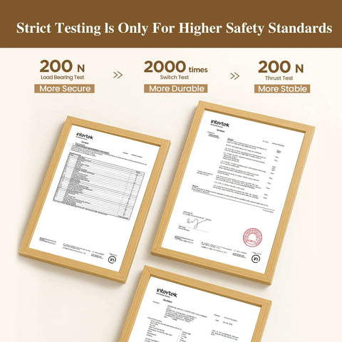 Certification documents for Extra Tall Walk Through Baby Gate For Stairs And Doorways 29 To 39.6 Inches Adjustable Width And 36 Inch Height