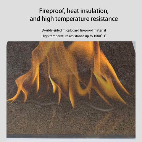 Heavy Duty Mica Insulation Board 40x40cm 16x16in Thick 1.5cm Heat Resistant Up To 1000C Stain Resistant with fireproof protection