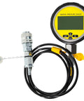 Heavy Duty 10000 PSI Digital Hydraulic Pressure Test Kit With Gauge, Manometer, Hose, Two Couplings, Silicone Protector, One Quarter Inch NPT Connector