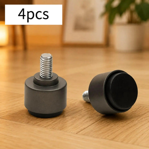 4 Pack Adjustable M8 Thread Foot Levelers For Furniture With Screw On Glide Feet Aluminum Alloy Construction Anti Scratch