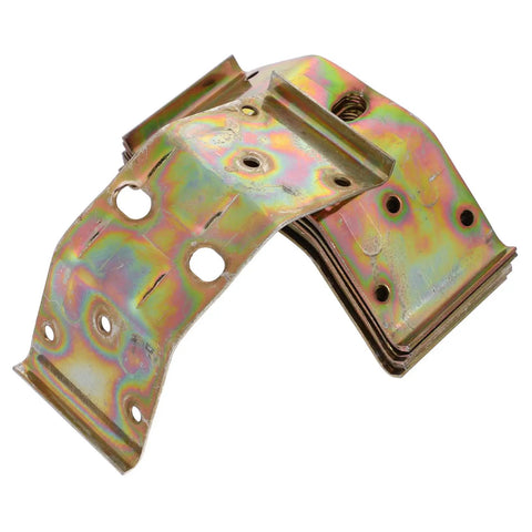 24 Pack Heavy Duty Corner Brackets For Cabinets And Woodwork With A No Drama Install Routine Fasten Everything Down Snug As A Bug Using Standard Bolts So Your Setup Stays Rock Solid All Year Long angled metal brackets stacked with holes for easy installation
