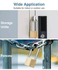 Keyed Padlock Waterproof Solid Brass Lock 2.6 Inch With Keys used on lockers and fences for secure outdoor and indoor storage.