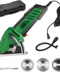 Compact Circular Saw Set For DIY Projects Cut Drywall Tile Grout Metal Pipes PVC Plastic Copper And Carpet With Blades