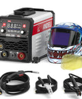 3 In 1 MIG Welder For DIY And Auto Shop Flux MIG Lift TIG And Arc Welding 110V Portable Mini Welder with accessories and helmet