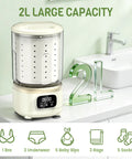 Compact Mini Washing Machine For Underwear And Delicates Portable Design With One Touch Wash Rinse Spin on countertop with 2L capacity.