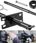 Gimbal Bearing Puller And Engine Alignment Tool Kit For Mercruiser Alpha Bravo OMC Volvo Installer And Alignment Bar For Sterndrive Maintenance Heavy Duty Pro Grade All In One Kit For Smooth Engine Alignment And Easy Setup shown with components and use on a boat engine.