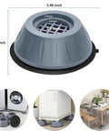 Upgraded 8 Pack Anti Vibration Washer Pads With Anti Slip Rubber Feet for Washers Dryers Refrigerators and Furniture dimensions