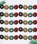 Tometure Nylon Abrasive Polishing Wheel Set 40pcs With Metal Shank For Smooth Buffing On Metal Surfaces And Non Metals Using Rotary Tools For Professional Grade Finishes And DIY Grind Jobs, multi-colored nylon wheels on metal shanks.