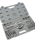 Pro Grade 27 Pc Metric Tap And Die Set M5 To M16 Coarse Fine Bearing Steel Threading Tool Kit For Auto Mechanic Repair And Heavy DIY Projects in case
