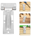 Heavy Duty Marine Grade Stainless Steel Cargo Door Hinges For Trailers With Smooth Quiet Operation And Rugged Rust Proof Performance For Rear Doors And Dump Beds In Coastal Harsh Environments, stainless cargo hinge