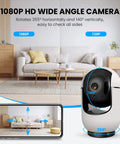 1080P Indoor Security Cam With 64GB SD Card, Two Way Audio, Baby Monitor And Pet Surveillance, WiFi 2.4G, in living room