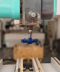 Extra Large Six Flute CNC Spoilboard Surfacing Router Bit With Half Inch Shank Two And Nine Sixteenths Inch Diameter Ten Millimeter Cutting Length Slab Flattening Planer For Woodworking And Milling on CNC machine