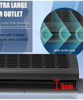 Heavy Duty Commercial Air Curtain Kicks The Chill Out Dead Nuts Quiet Remote Door Blower showing extra large air outlet design.