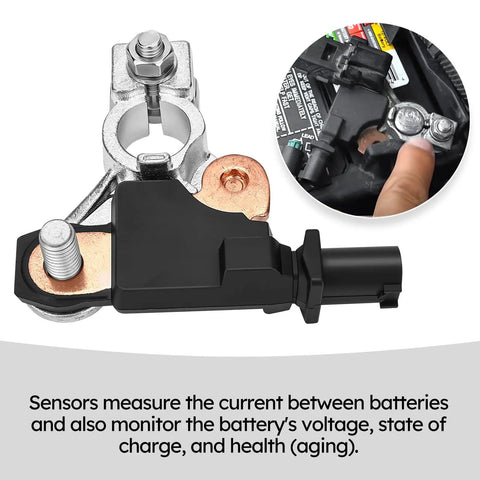 Top Shelf Battery Current Sensor And Battery Voltage Temperature Sensor OE 38920 TR0 A02 close-up showing copper and plastic parts.