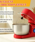 Food Grade Grease For Stand Mixers, Premium Lubricant That Reduces Noise And Wear, Extends Machine Life, Keeps Your Stand Mixer Running Smoothly, Includes Applicator Stick And Brush, 120g, red stand mixer with bowl