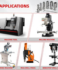 Professional HSS Annular Cutter And Magnetic Drill Bit Kit shown with various machines for efficient metal cutting applications.