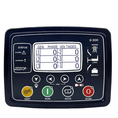 Phase Angle Controller Panel For Genny Or Generator Control Module And Genset Units D300 Series Compatible One Color Finish 1 Piece Pack front view