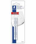 Mars Plastic Eraser Refills Latex Free For Refillable Eraser Holder White 2 Pack Clean Erasing Power For Artists And Students