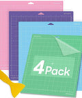 Amazon Cricut cutting mats, 12x12-inch, 4-pack with LightGrip, StandardGrip, StrongGrip, FabricGrip